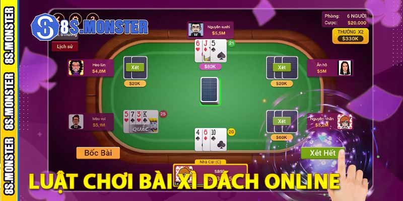 luật chơi bài xì dách online